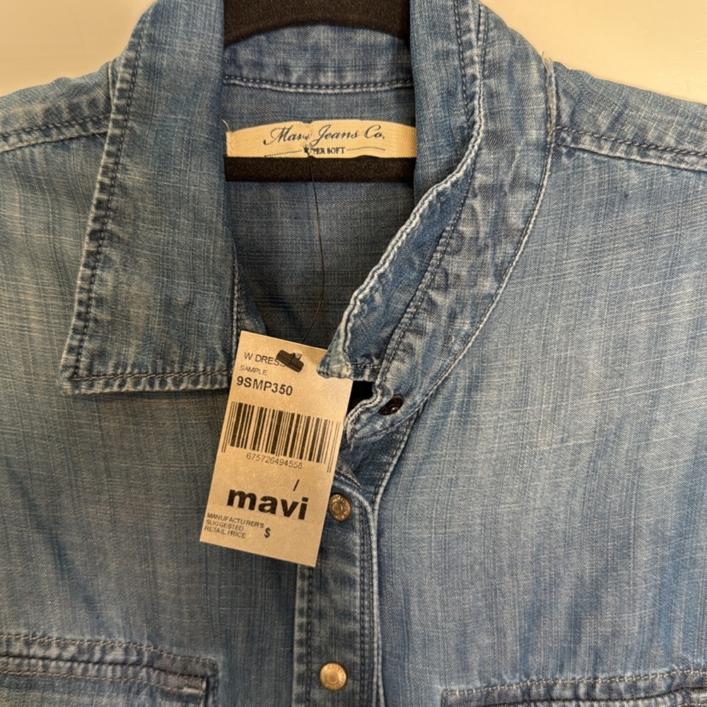 NWT Mavi‎ 90’s inspired Denim Sleeveless Dress - Small - Picture 2 of 6